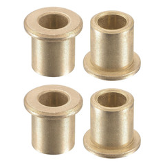 Flange Sleeve Bearings 8Mm Bore 12Mm OD 15Mm Length 16Mm Flange Dia 2Mm Flange T