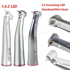 Dental 1:5/1:4.2 Increasing Fiber Optic LED Electric Contra Angle Handpiece