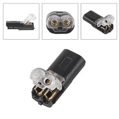 20Pcs Double-Wire Plug-in Connector Led Light Strip Connectors 2 Pin, Quick Spli