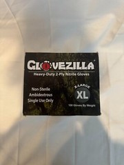 GloveZilla Heavy-Duty Nitrile Gloves Scaled Grip SIZE XL – BOX OF 100