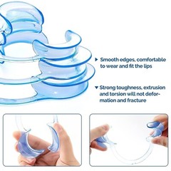 3 x Retractor de mejillas Blanqueamiento de dientes Abridor de Boca Dentista