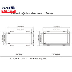 5 Pieces Plastic Project Boxes Junction Case for Electronic Project Black