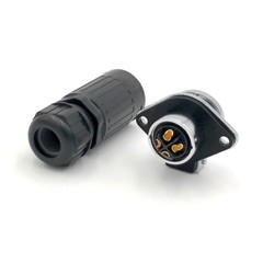4 Pin Power Industrial Connector Male Plug Female Socket Outdoor Waterproof IP67