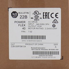 Allen-Bradley 22B-D6P0N104 PowerFlex 40 2.2KW/3.0HP AC Drive Fast delivery