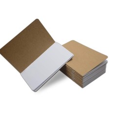12 Pack Blank Pocket Notebooks Mini Brown Journals