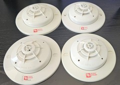 SILENT KNIGHT SD505-AHS ADDRESSABLE HEAT DETECTOR-BASE SD505-6AB/Cleaned-Tested!