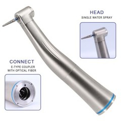 Dental 1:5 1:1 Red Contra Angle Low Speed Handpiece w/ Optic Fiber LED X95L/X25L