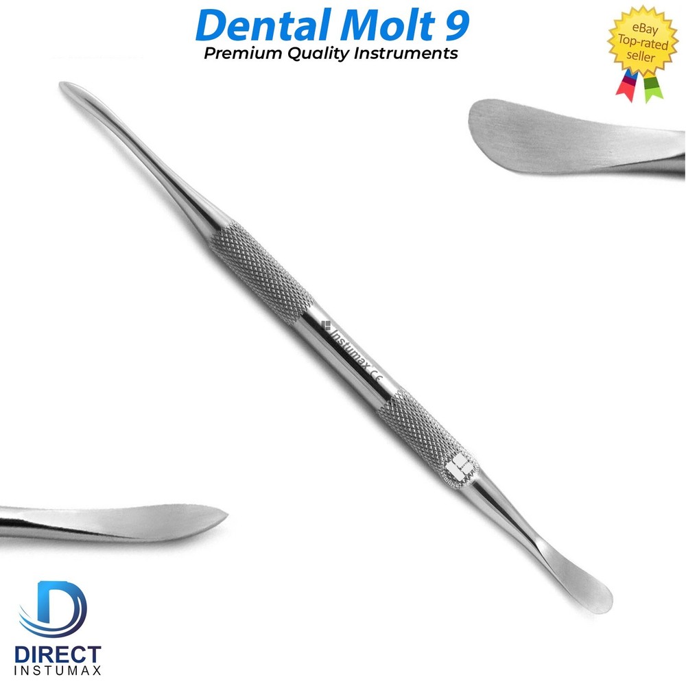 Dental Periosteal Elevator Molt # 9 Titanium Coated Double Ended German Gr