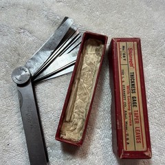STARRETT No. 66 Tempered Steel Thickness Gage with Tapered Leaves