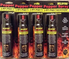4 HOTTEST STREAM ON MARKET!! Police Pepper Spray 4 oz Self Defense Security LOCK