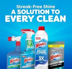 Windex Fast Shine Foam Glass Cleaner, No-Drip 19 Fl Oz (Pack of 1), White