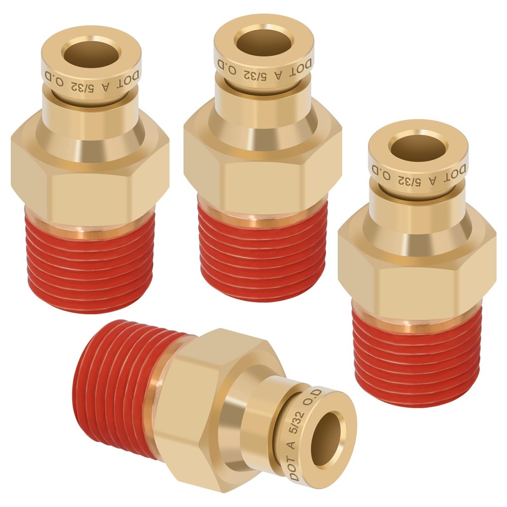 5/32″ Quick Push Connect Brass Union Straight Joint DOT Approved Air Line
