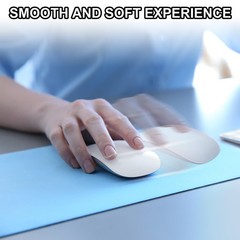 55″x17″ Large Desk Mat, PU Leather Dual Side Large Desk Pad, Cream