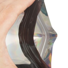 100 Holographic Mylar Foil Bags Smell Proof Resealable Zip Seal Pouches Gradient
