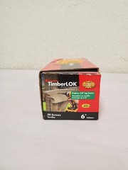 *50pk* FastenMaster TimberLOK 6 in. Structural Wood Screws with Hex Head, Black