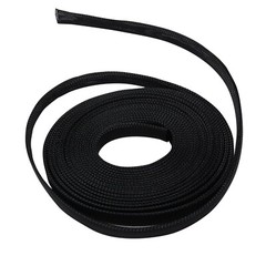 100 Feet 3/8″ Expandable Wire Cable Sleeving Sheathing Braided Loom Tubing Black
