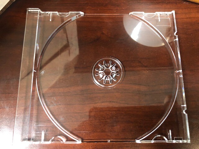 50 NEW STANDARD CD CLEAR TRAY ONLY, MADE IN USA – 1062L FREE SHIPPING