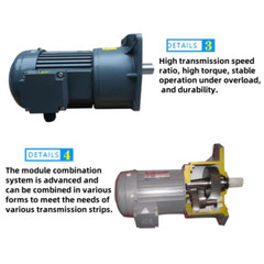 380V 750W 22MM Three-Phase Reduction Gear Motor CW/CCW Adjustable Speed Reducer