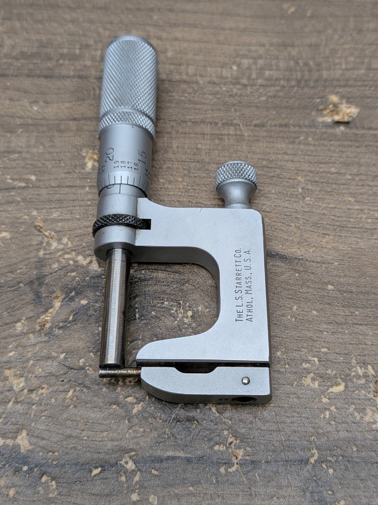 L.S. STARRETT NO. 220 O-1″ MULTI ANVIL MICROMETER USA
