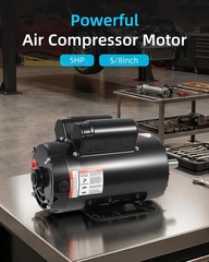 5HP SPL Air Compressor Electric Motor 230V 17.6Amps 3450 RPM 5/8” Keyed Shaft