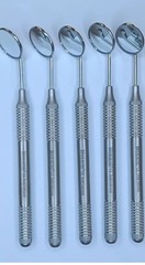 German x10 Dental Mouth Mirror #5 Unique Hollow Handle Dental Instruments Dentis