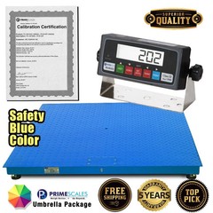Prime Scales 60×60 Floor Scale 10000 lb Pallet Scale w/ Ramp Calib. Certificate