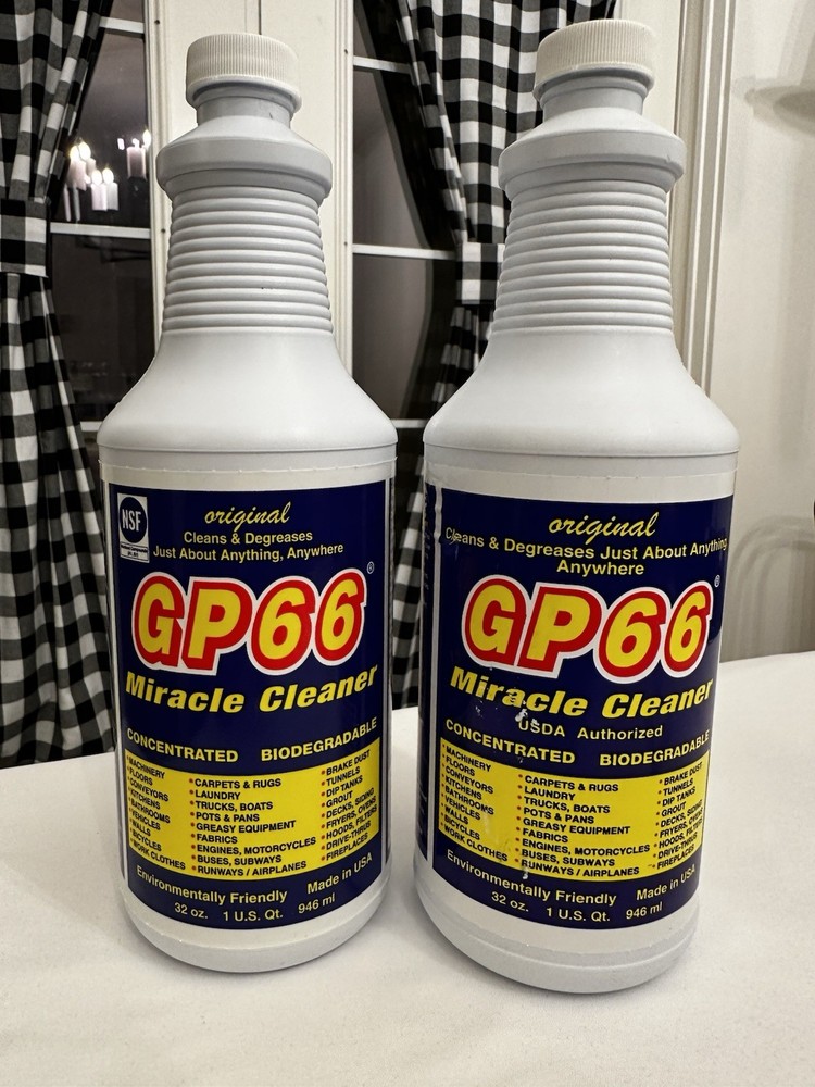 GP66 Miracle Cleaner Heavy Duty Degreaser 2-32 Oz USA Made Environment Friendly
