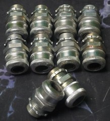 Lot of 10 Crouse-Hinds Cord Grip Cable Gland, 1/2″ NPT Male, *Gland ID Varies*