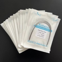 30 Packs Dental Arch Wires Orthodontic Stainless Steel Round Nature Form 300Pcs