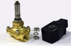 3/4 inch NORMALLY OPEN 110V-120V AC Brass Solenoid Valve NPT ONE-YEAR WARRANTY