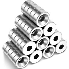 10 30 50 Countersunk Ring Magnets 3/8″ x 1/8″ Rare Earth Neodymium Disc