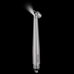LED Dental Surgical Handpiece 45 Degree High Speed Turbine 4 Hole Rare Exhaust