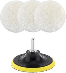 6 Inch Wool Polishing Buffing Pad, Polishing Buffing Wheel Hook a Size: 6 Inch