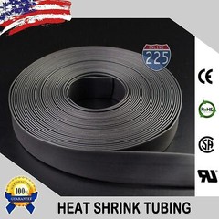25 FT Feet Black 1 1/2″ 38mm Polyolefin 2:1 Heat Shrink Tubing Tube Cable US UL