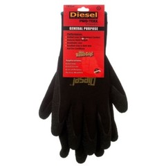 6 Pair Diesel Protection Pro-Tekk General Purpose Safety Glove (Small-2X-Large)