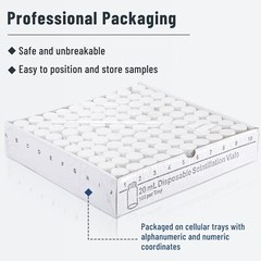 20ML Lab Scintillation Vials Borosilicate Glass Vials Liquid Scintillation Vial