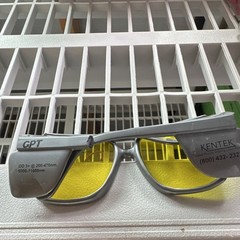 Kentek GPT Laser Protection Safety Glasses Yellow Lenses Universal Full Frame