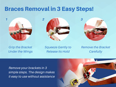 Straight Bracket Removing Pliers Dental Braces Removal Tool ARTMAN