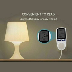 LCD Power Meter Plug Consumption Electricity Usage Energy Watt Amps Volt Monitor