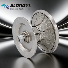 V-Shape 40mm1-1/2″ Full Bullnose Rough Diamond Profiler with 5/8-11 Threads