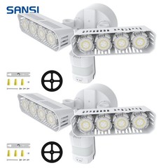 SANSI 2x LED Security Light Motion Sensor 7000LM IP65 Outdoor Wall Floodlight
