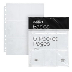 Basics 9Pocket Card Pages 36 Pack | Binder Sheets for Trading & Sports Cards …