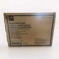 1000 Case – Medline Bouffant Hair Net Cap Non Woven Disposable Hairnet CRI1404A