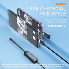 8LED Endoscope Inspection Camera Flexible Video Cam for iPhone iOS Android Phone