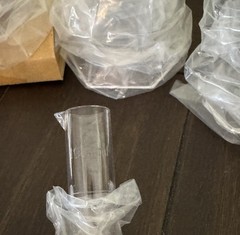 7 Science Measuring Test Tube 10,25,50,100,250,500,1000 ml Plastic Cylinder