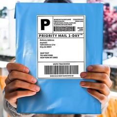 Blue Poly Mailers Shipping Bags – 6×9 7.5×10.5 9×12 10×13 12×15.5 14.5×19 24×24