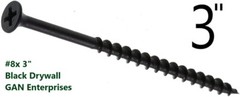 Phillips Bugle Head ( 3/4″ – 6″ ) phosphate Black Coarse Drywall / Wood Screws