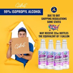 ISOPROPYL ALCOHOL 99% 4 GALLONS 100% PURE