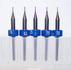 (5) – #75 (.0210″) 2 FLUTE MICRO CARBIDE ENDMILLS 1600.0210.094