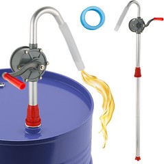Drum Rotary Barrel Pump Hand Crank Diesel Fuel Oil Transfer Pump 55 Gallon+Tape